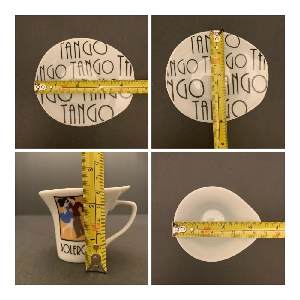 Bijoux Terner set of 4 espresso cups and saucers